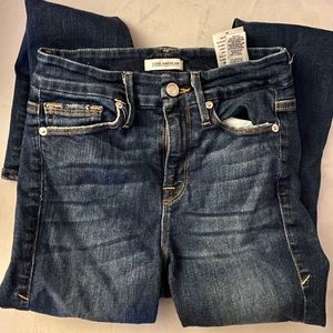 Good American Medium Dark Ankle Jeans